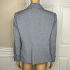 Suit Studio Women Polyester Pant Suit Size 12P Gray Lined Peak Collar 2PC