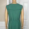 Matilda Jane Vtg Down In the Valley Dress Size L Wash Green Lace Trim Prairie