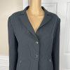Tahari ASL Women Polyester Rayon Skirt Suit Size 14P Black Striped Lined 2PC