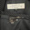 Tahari ASL Women Polyester Rayon Skirt Suit Size 14P Black Striped Lined 2PC