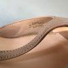 Jessica Simpson Patent Leather Shoes Size 8.5M Nude Ankle Strap Peep Toes Heels