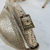 Calvin Klein Shoes 8.5 Gold Shiny Ankle Strap Open Toes Dressy Heels Platform