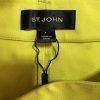 ST John Straight Leg Pants Size 4 Neon Yellow Luxurious Silky like Flat Front