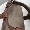 10-1963.jpg Gucci Vtg Leather Flat Sandals Shoes 9 Brown Horsebit T-Strap Buckle Open Toe