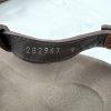 10-1968.jpg Gucci Vtg Leather Flat Sandals Shoes 9 Brown Horsebit T-Strap Buckle Open Toe