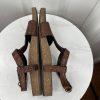 10-1973.jpg Gucci Vtg Leather Flat Sandals Shoes 9 Brown Horsebit T-Strap Buckle Open Toe