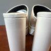 Pazzle Stack Beige Platform Chunky High Heel Shoes Open toes Slip on size 10