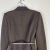 Jones New York Polyester Rayon Skirt Suit Size 8 Black Belted Career 2PC Pockets