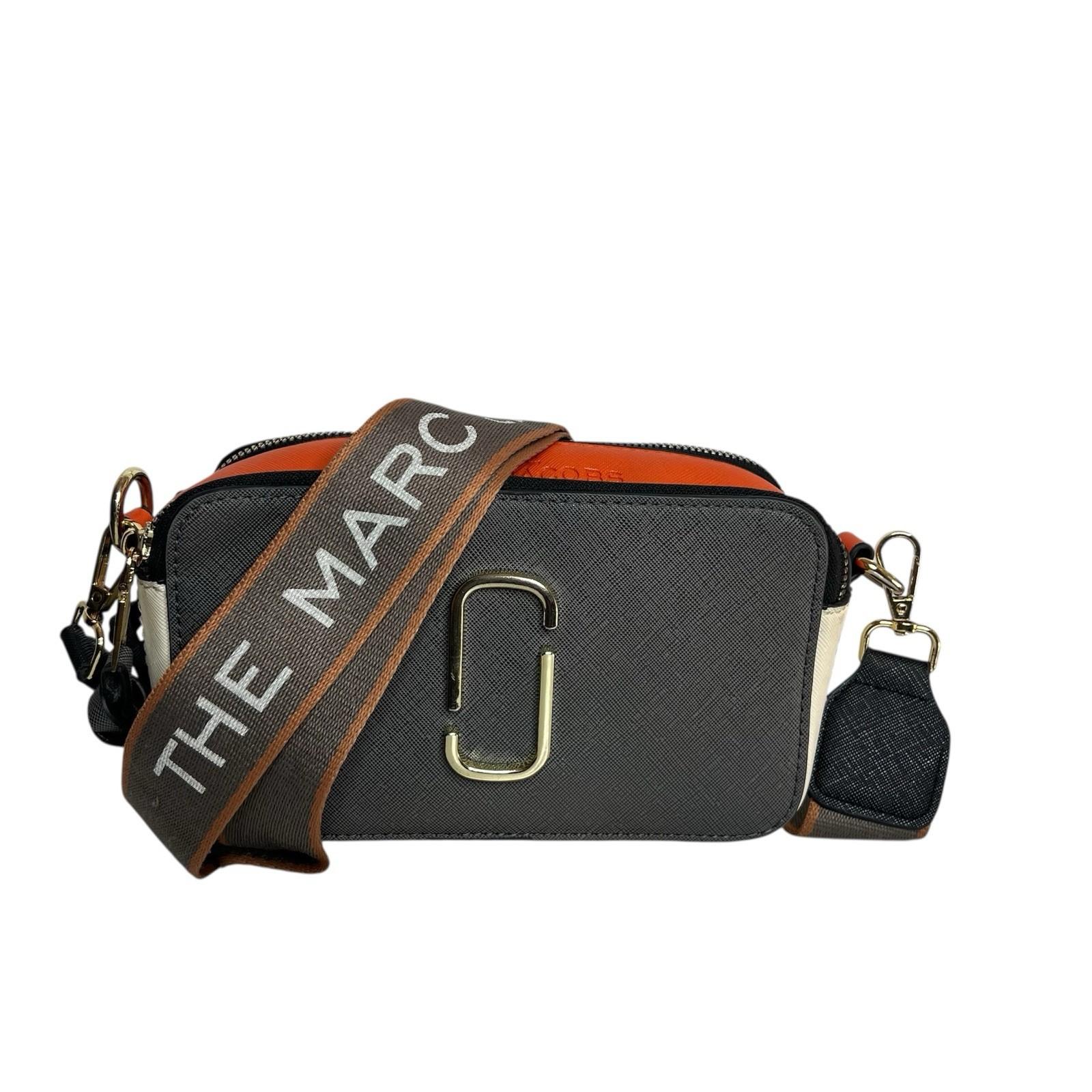 Marc Jacobs The Snapshot Camera Crossbody Bag Saffiano Leather Dual Zip Multi