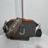 Marc Jacobs The Snapshot Camera Crossbody Bag Saffiano Leather Dual Zip Multi