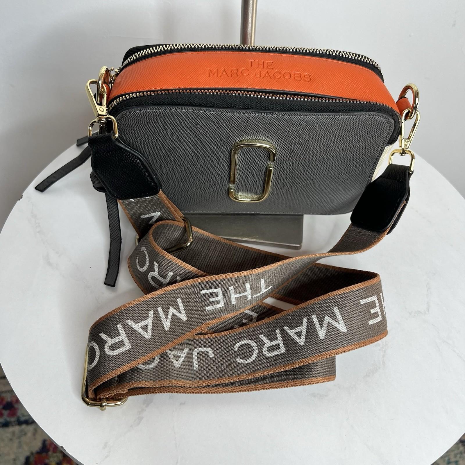 Marc Jacobs The Snapshot Camera Crossbody Bag Saffiano Leather Dual Zip Multi