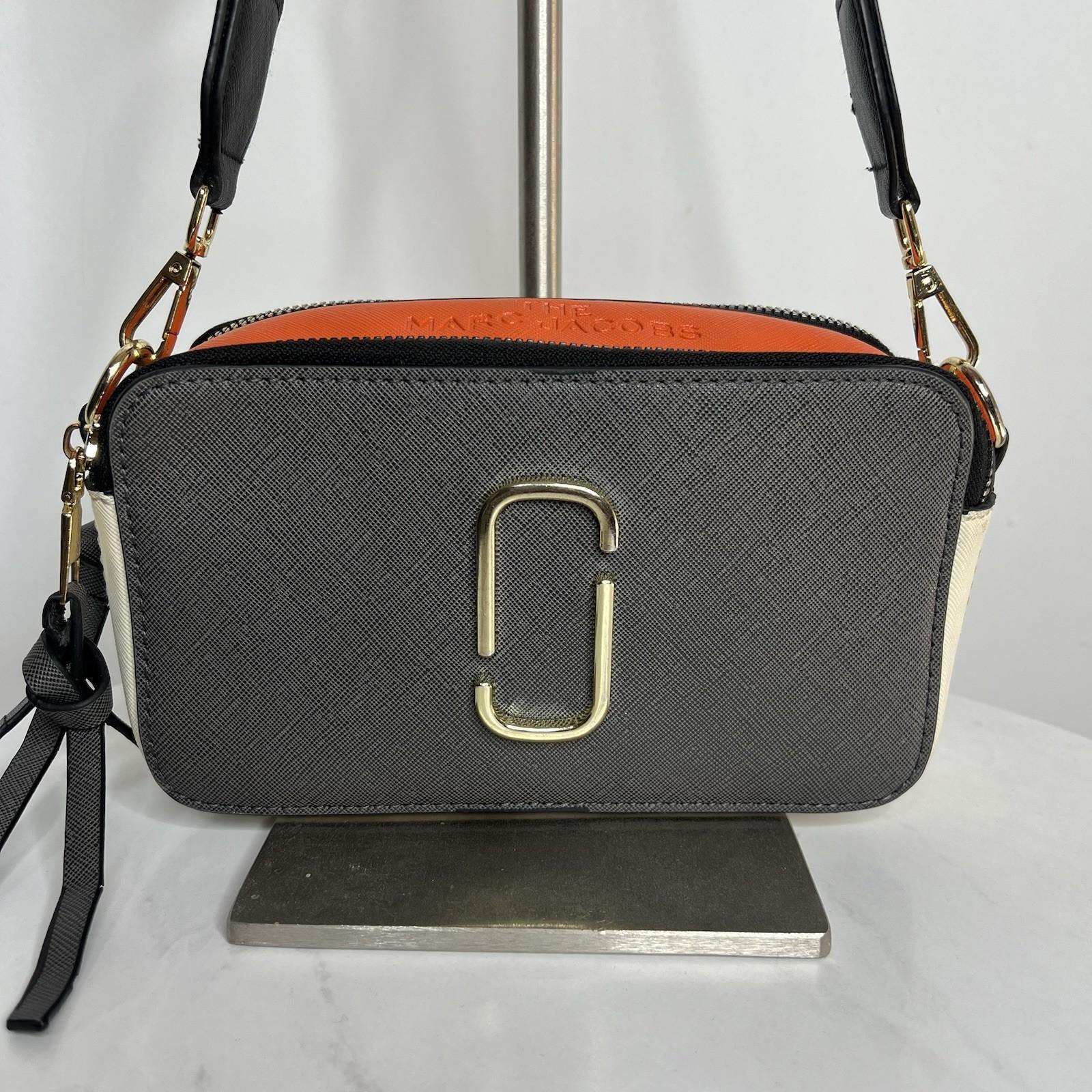 Marc Jacobs The Snapshot Camera Crossbody Bag Saffiano Leather Dual Zip Multi