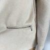Twelfth Love Faux Fur Cardigan Sweater S Faux Suede Beige Open Front Warm Knit