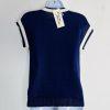 Vintage Liana Petites Women 100% Acrylic Sweater Vest Size PS Blue White New