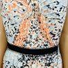 BCBGMAXAZRIA Chiffon Maxi Dress Size 12 Amber Powder Pleated Strapless New