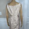 TAHARI ASL Polyester Metallic Dress Suit 10 Rose Gold Jacquard Shift Bolero 2PC
