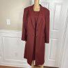 John Meyer Women Polyester Dress Suit Size 22W Red Lined  2PC New