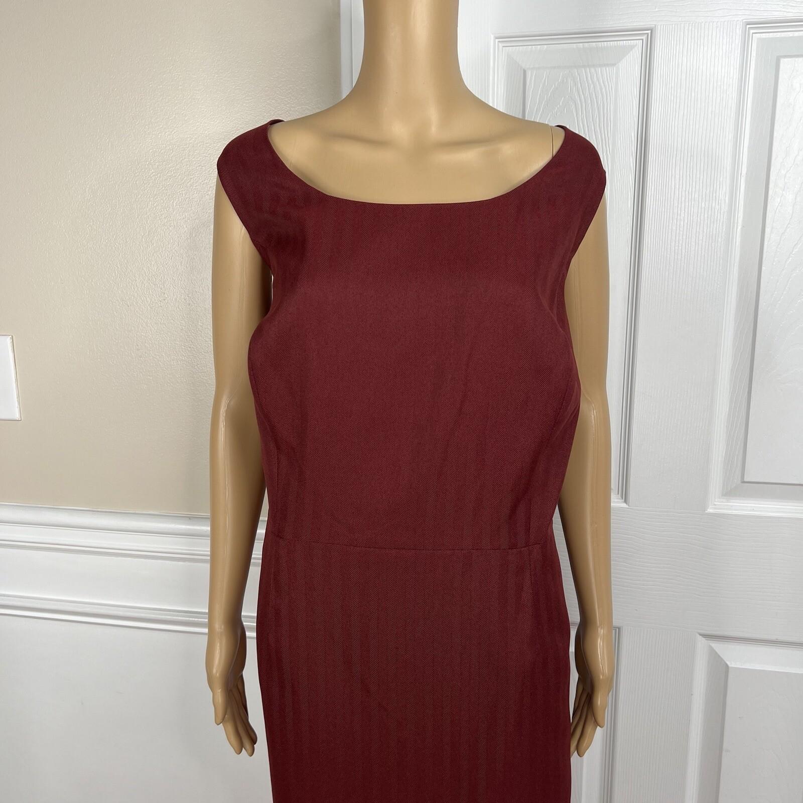 John Meyer Women Polyester Dress Suit Size 22W Red Lined  2PC New
