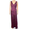 JACKIE JON Purple Sequin Polyester Spandex Bodycon Evening Cocktail Dress SZ 6