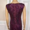 JACKIE JON Purple Sequin Polyester Spandex Bodycon Evening Cocktail Dress SZ 6