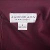 JACKIE JON Purple Sequin Polyester Spandex Bodycon Evening Cocktail Dress SZ 6