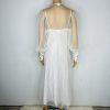 Fredericks Of Hollywood Vtg Peignoir Size S Nightgown Size M White Bridal Beaded