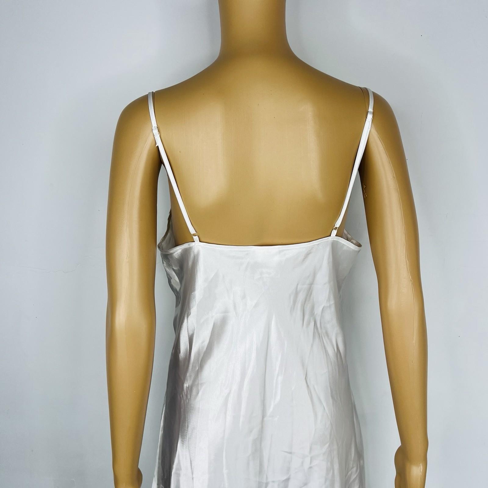 Fredericks Of Hollywood Vtg Peignoir Size S Nightgown Size M White Bridal Beaded