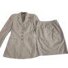 NARCISO RODRIGUEZ Virgin Wool Skirt Suit Beige Skirt Suit Size 2