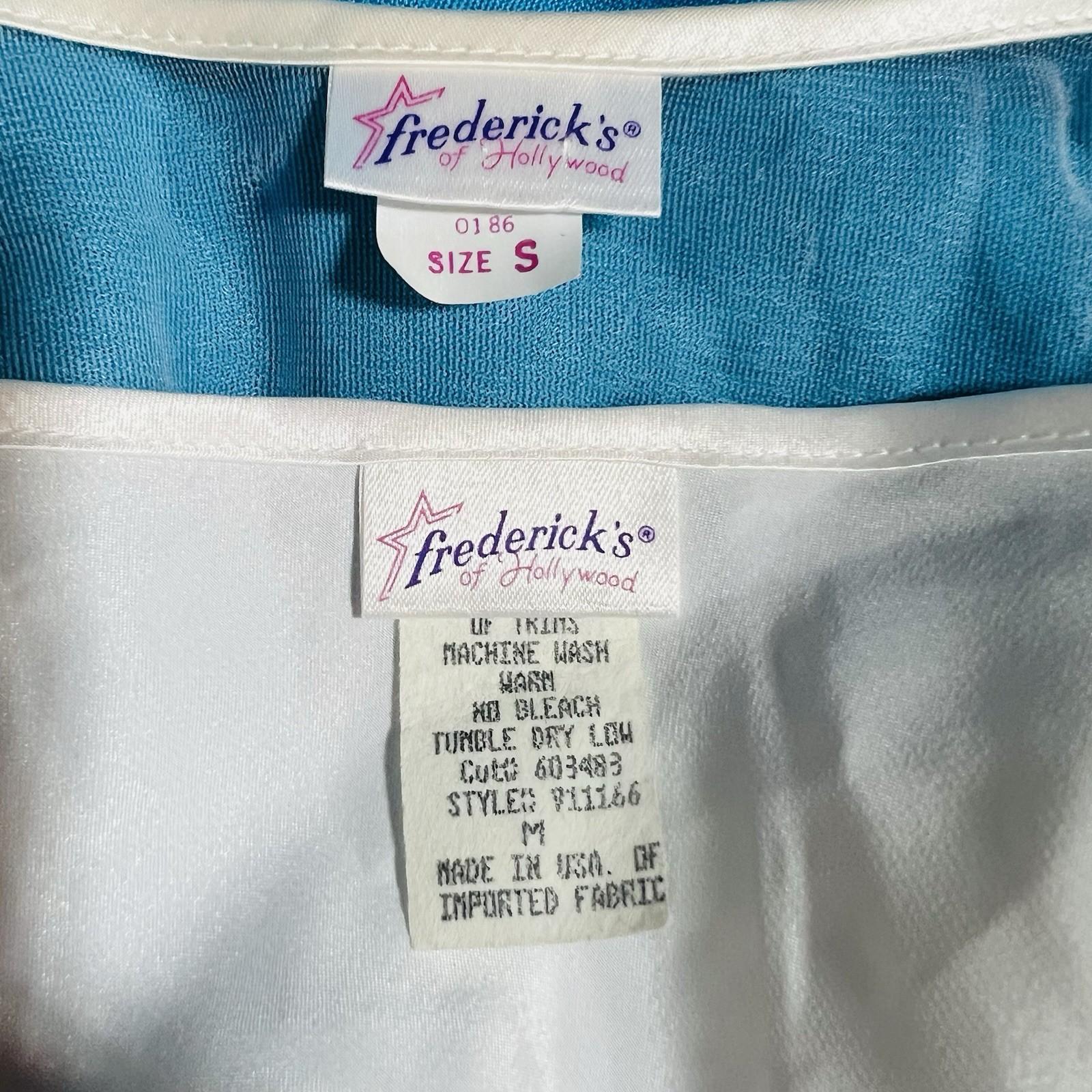 Fredericks Of Hollywood Vtg Peignoir Size S Nightgown Size M White Bridal Beaded