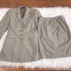 NARCISO RODRIGUEZ Virgin Wool Skirt Suit Beige Skirt Suit Size 2
