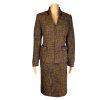 PENDLETON 2PC Multicolor Knit Wool Acrylic Blend Lined Zip Up Skirt Suit Size 10