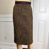 PENDLETON 2PC Multicolor Knit Wool Acrylic Blend Lined Zip Up Skirt Suit Size 10