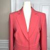 New TAHARI ASL Coral Polyester lined Single Breasted Notch Collar Blazer Size 8