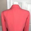 New TAHARI ASL Coral Polyester lined Single Breasted Notch Collar Blazer Size 8