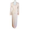 New MAGALLI EVENING 2PC Pink Beaded Polyester Long Skirt Suit Size 4 MSRP 0