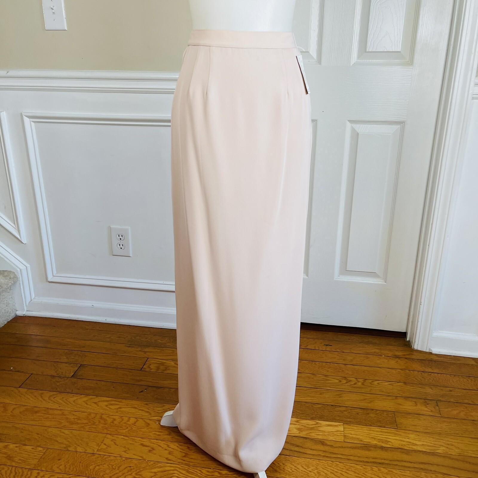 New MAGALLI EVENING 2PC Pink Beaded Polyester Long Skirt Suit Size 4 MSRP 0