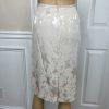 10-2183.jpg KASPER Rayon Polyester Cotton Skirt Suit Size 4 Beige 3/4 Sleeves 2PC Lined New