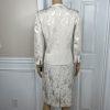 10-2184.jpg KASPER Rayon Polyester Cotton Skirt Suit Size 4 Beige 3/4 Sleeves 2PC Lined New