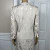 10-2185.jpg KASPER Rayon Polyester Cotton Skirt Suit Size 4 Beige 3/4 Sleeves 2PC Lined New