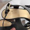 10-2213.jpg Kate Spade NY Black Soft Leather Buckle Ankle Strap Sandals 9M Block Heels