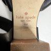 10-2218.jpg Kate Spade NY Black Soft Leather Buckle Ankle Strap Sandals 9M Block Heels