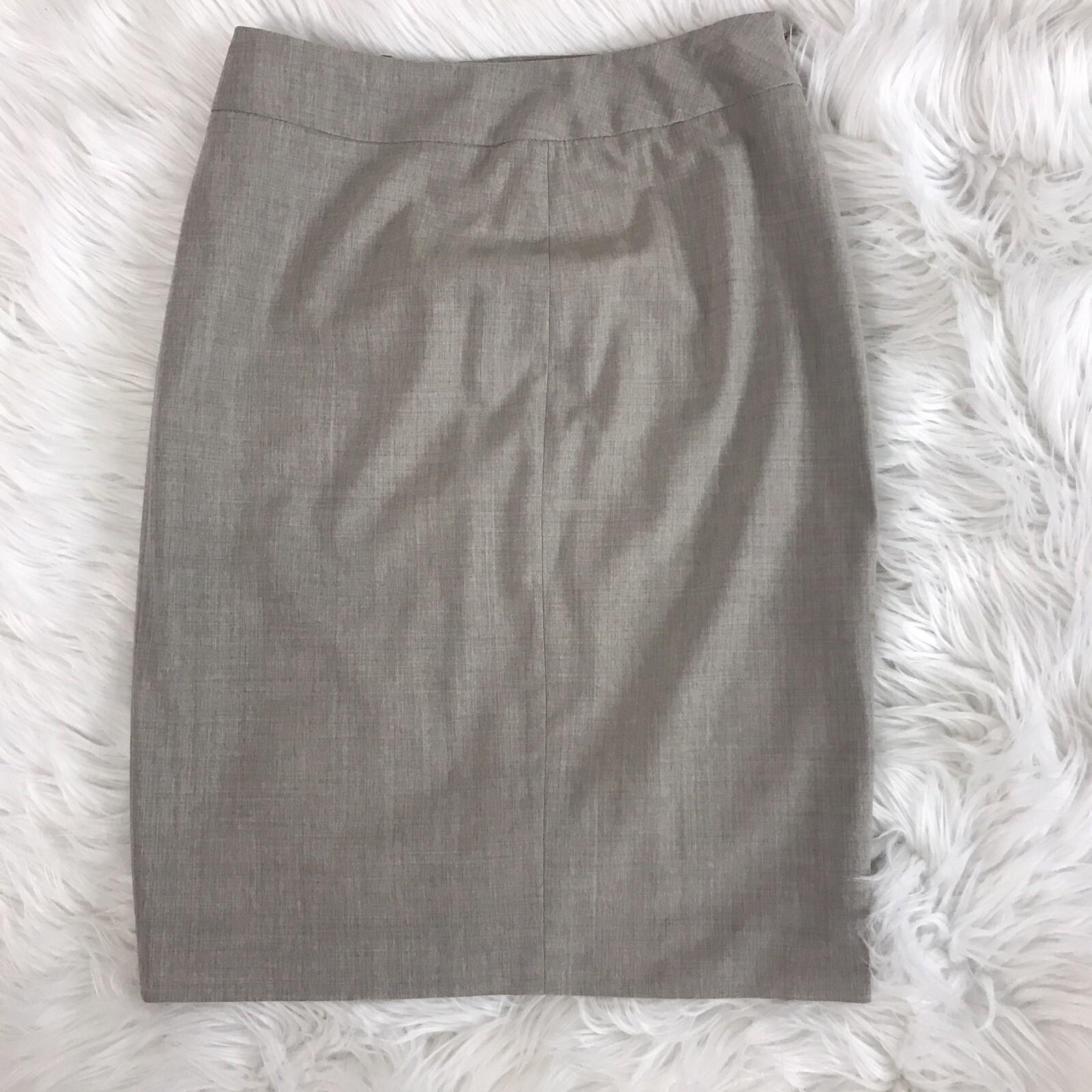 NARCISO RODRIGUEZ Virgin Wool Skirt Suit Beige Skirt Suit Size 2