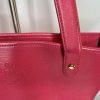 Ralph Lauren Bennington Medium Tote Shopper Handbag Saffiano Leather Fuchsia