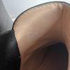 Coach Nichole Leather Booties Size 10 Black Gold Toe Plaque Beadchain Trim