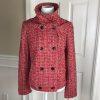 GAP Women Beautiful Red Cotton Blend Double Breasted lined Coat Size M