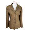Le Suit Women Polyester Blazer Suit Size 10P Green Lined Notch Collar 1PC