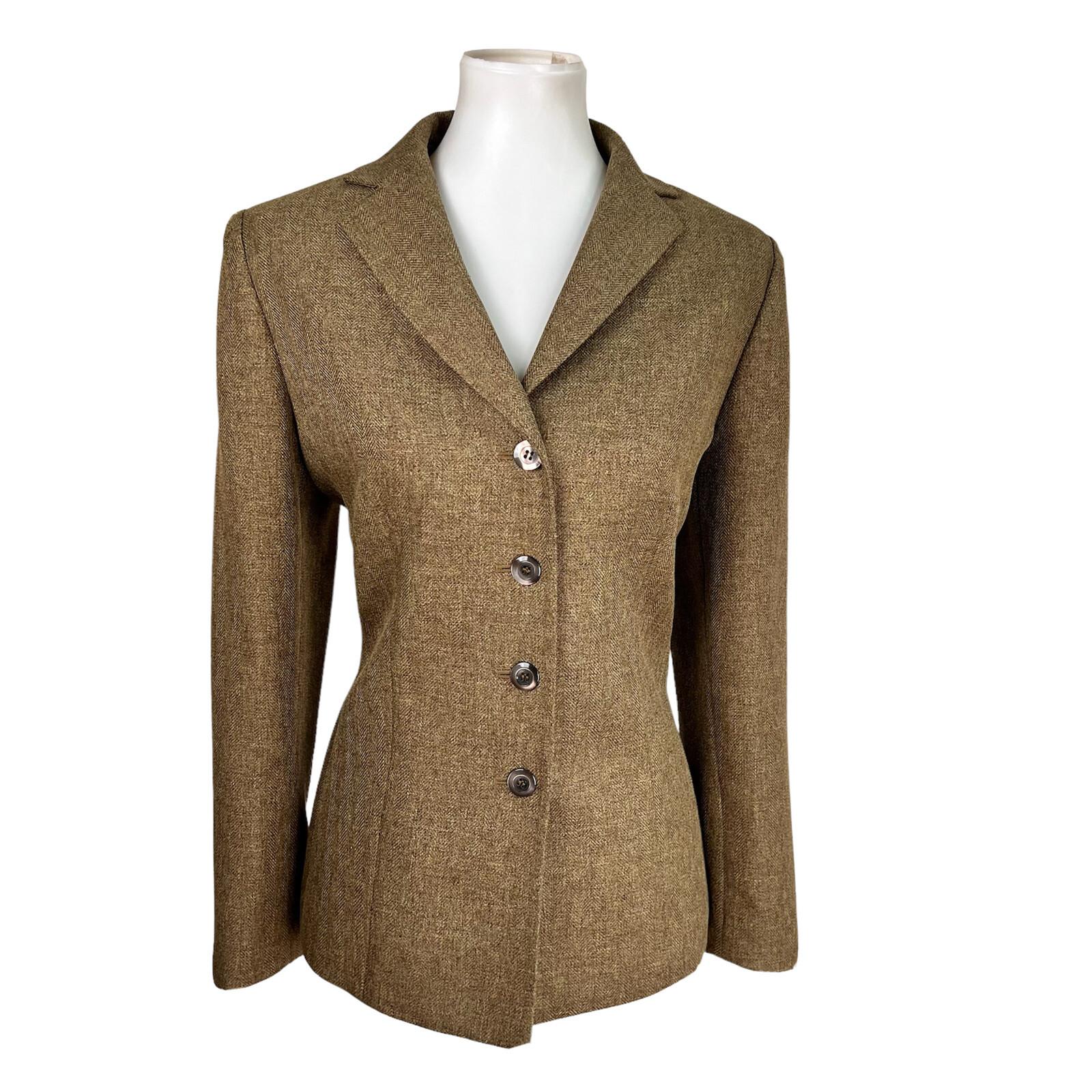 Le Suit Women Polyester Blazer Suit Size 10P Green Lined Notch Collar 1PC