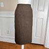 EVAN PICONE Women 2PC Brown Polyester Lined Skirt Suit Size 8
