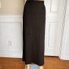 EILEEN FISHER Women Brown Knit Viscose Nylon Maxi Skirt Size XS