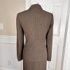 EVAN PICONE Women 2PC Brown Polyester Lined Skirt Suit Size 8